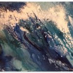 M. Ciurana "Jugando con la marea" (50x40cm.) Acrílico s/lienzo 3D 400€