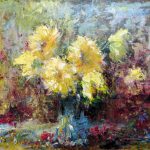 C. Giner "Bouquet en amarillos" (61x46cm.) Óleo 950€