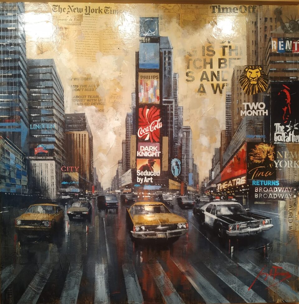 J.Tenorio-NYC Time Square-100x100-Mixta -3400€